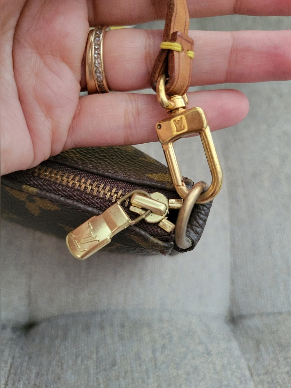 Louis Vuitton Brown Monogram Canvas Mini Bag with Gold Hardware - Picture 10 of 15